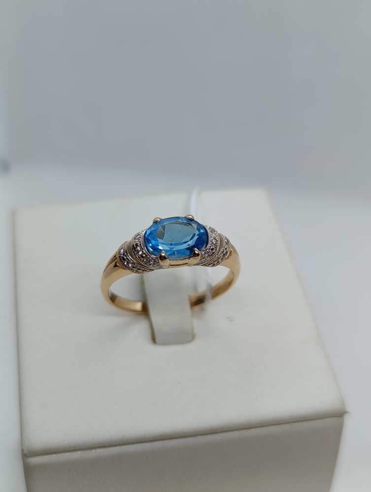 КОЛКМИ585 КОЛЬЦО С КАМНЯМИ (Au 585)