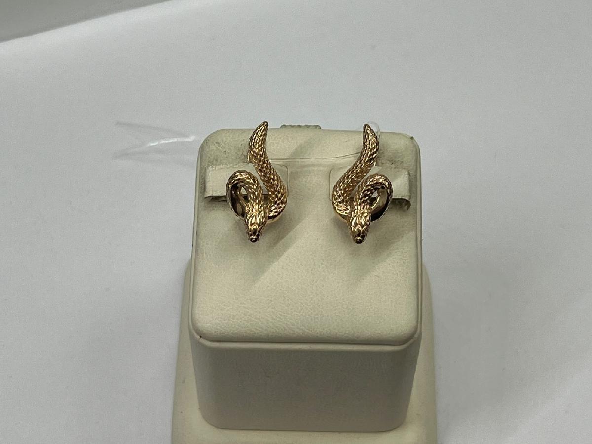 СЕРЬГИ БЕЗ КАМНЯ (Au 585)