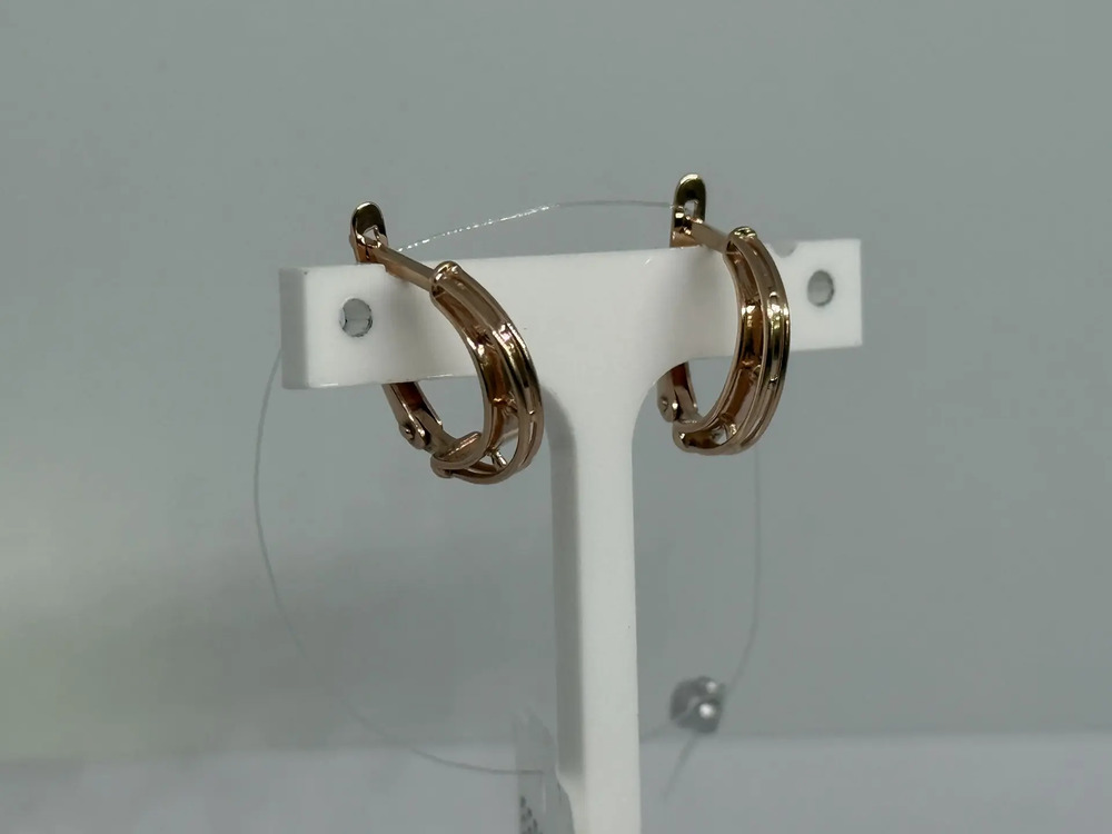 СЕРЬГИ БЕЗ КАМНЯ (Au 585)