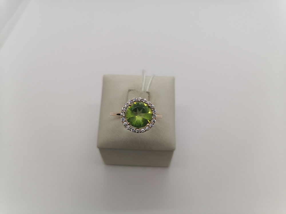 КОЛЬЦО С КАМНЯМИ (Au 585)