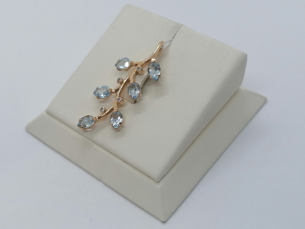 ПОДВЕСКА С КАМНЯМИ (Au 585)