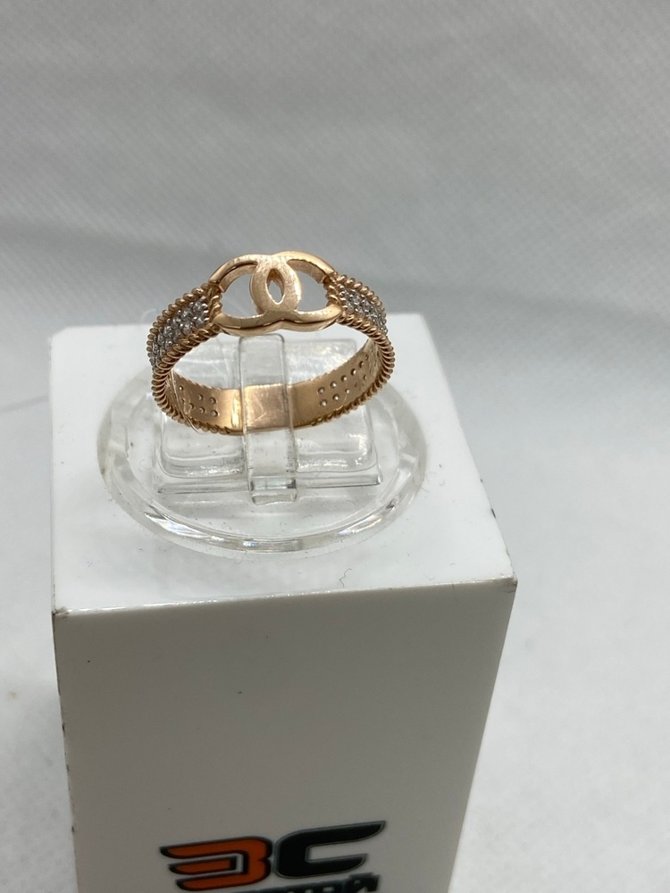 КОЛЬЦО С КАМНЯМИ (Au 585)