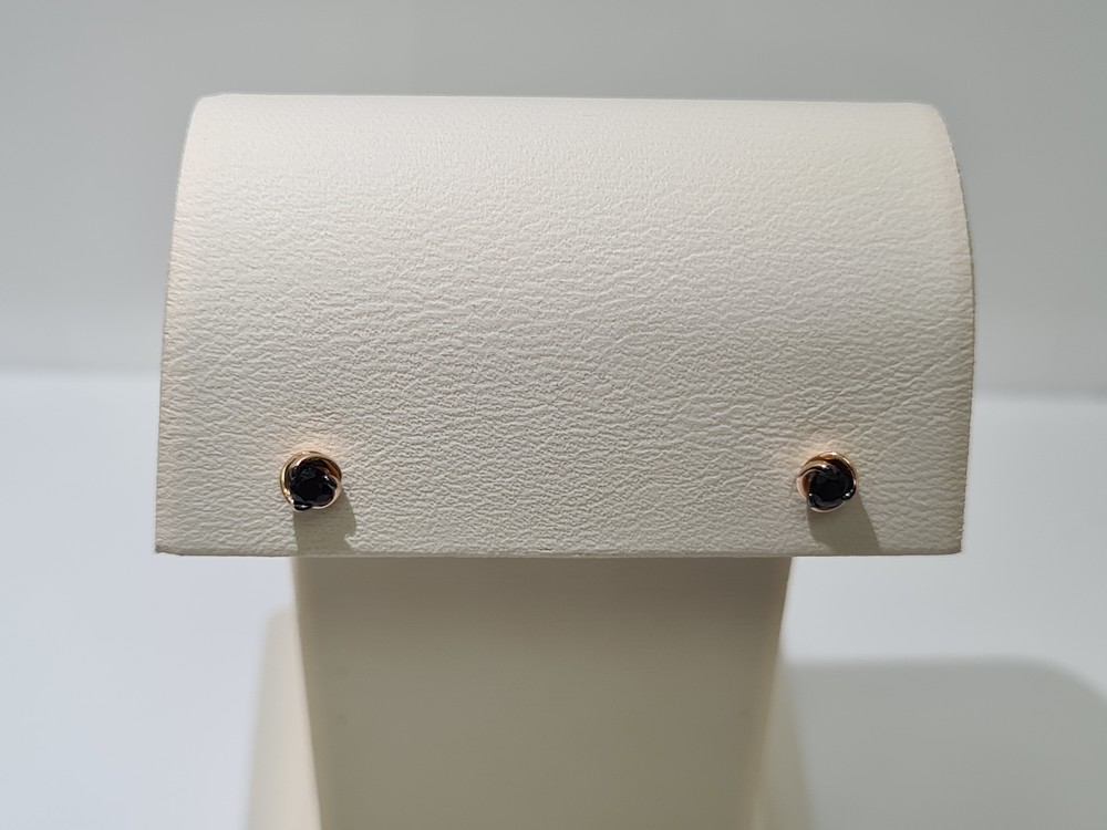 СЕРЬГИ ПУСЕТЫ с камнем (Au 585)