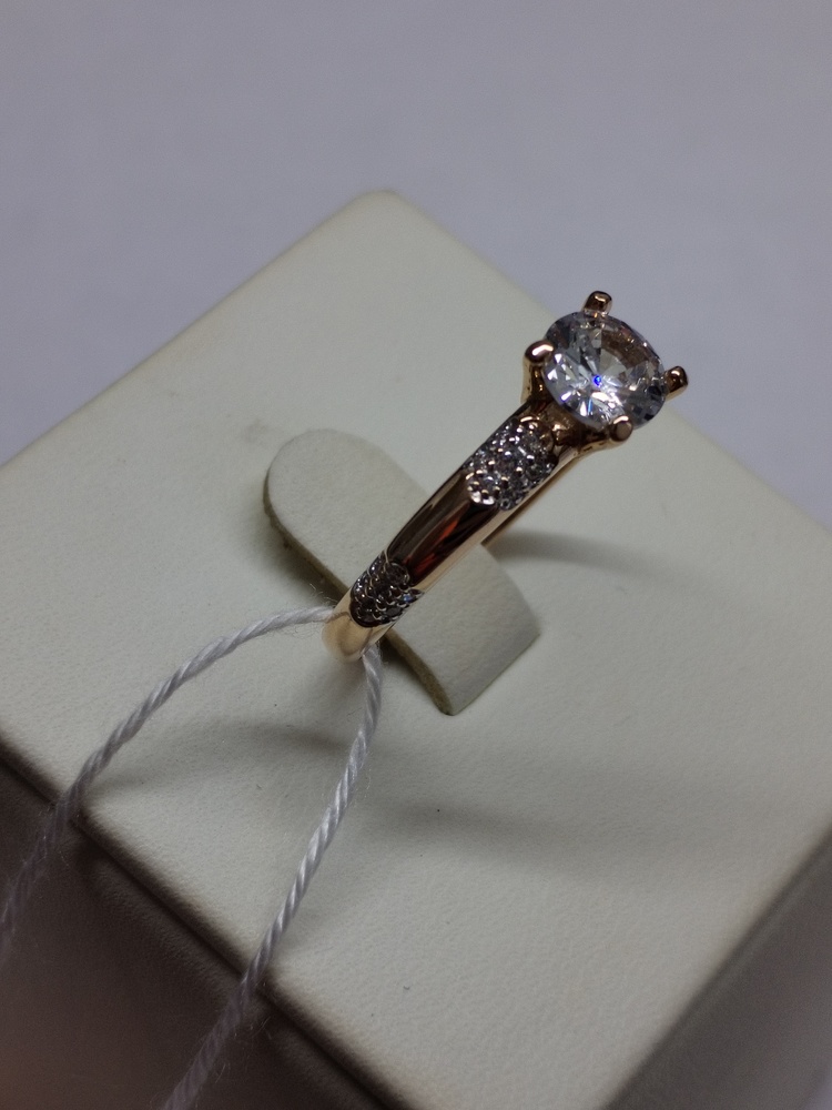 КОЛКМИ585 КОЛЬЦО С КАМНЯМИ (Au 585)