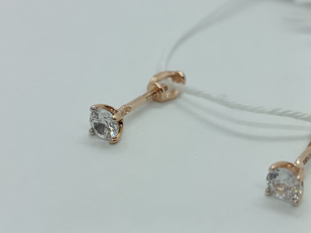 СПУС585 СЕРЬГИ ПУСЕТЫ (Au 585)