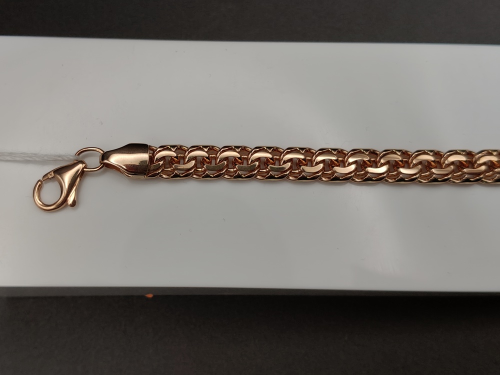 БЛБ585 БРАСЛЕТ ПОЛНОВЕСНЫЙ Бисмарк (Au 585)