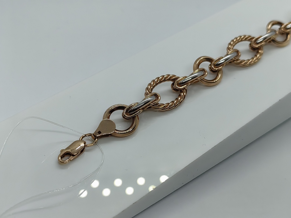 БРАСЛЕТ ПУСТОТЕЛЫЙ Фантазия (Au 585)