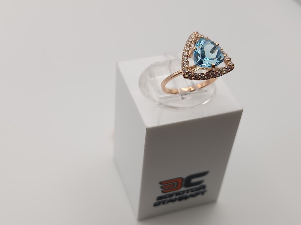 КОЛЬЦО С КАМНЯМИ (Au 585)