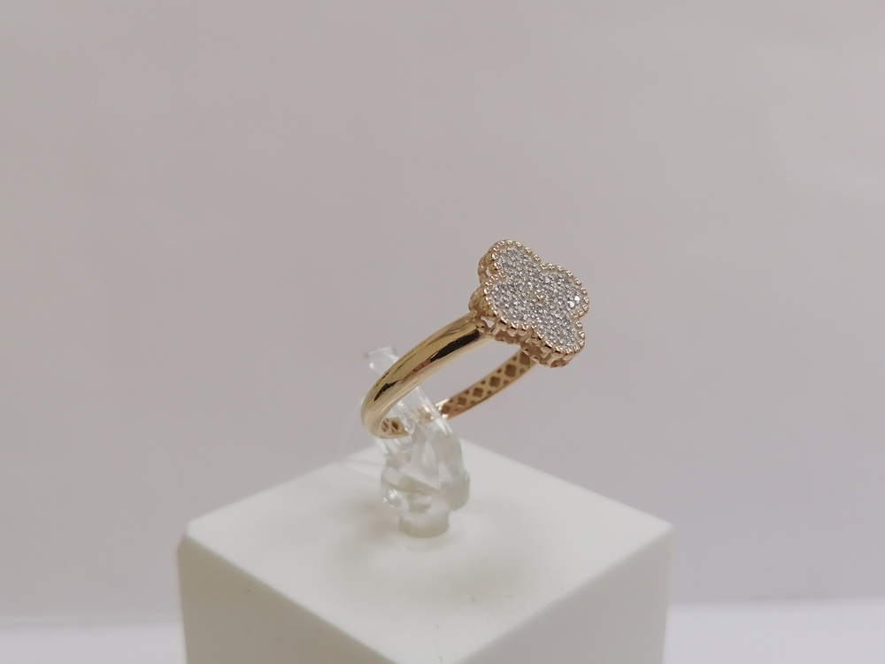 КОЛЬЦО С КАМНЯМИ (Au 585)