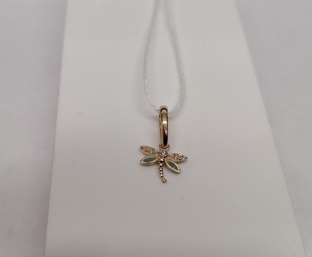 ПОДКМИ585 ПОДВЕСКА С КАМНЯМИ (Au 585)