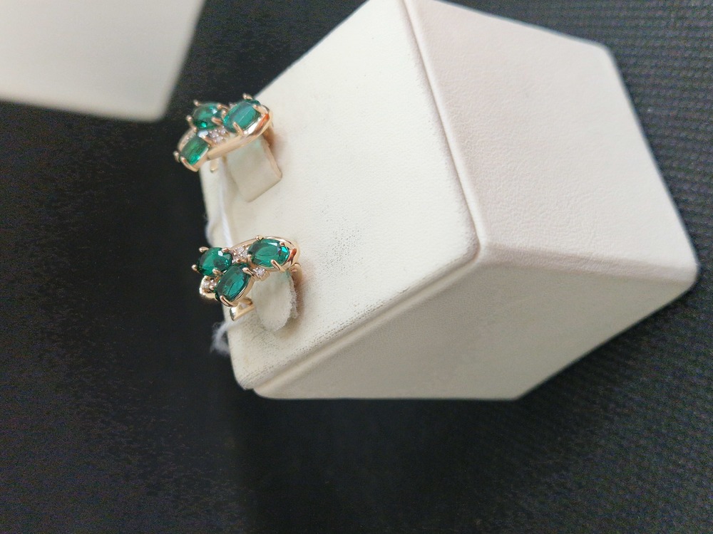 СЕРЬГИ С КАМНЯМИ (Au 585)