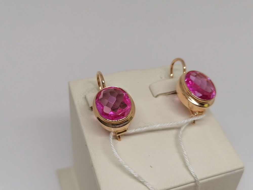 СЕРЬГИ С КАМНЕМ (Au 583)