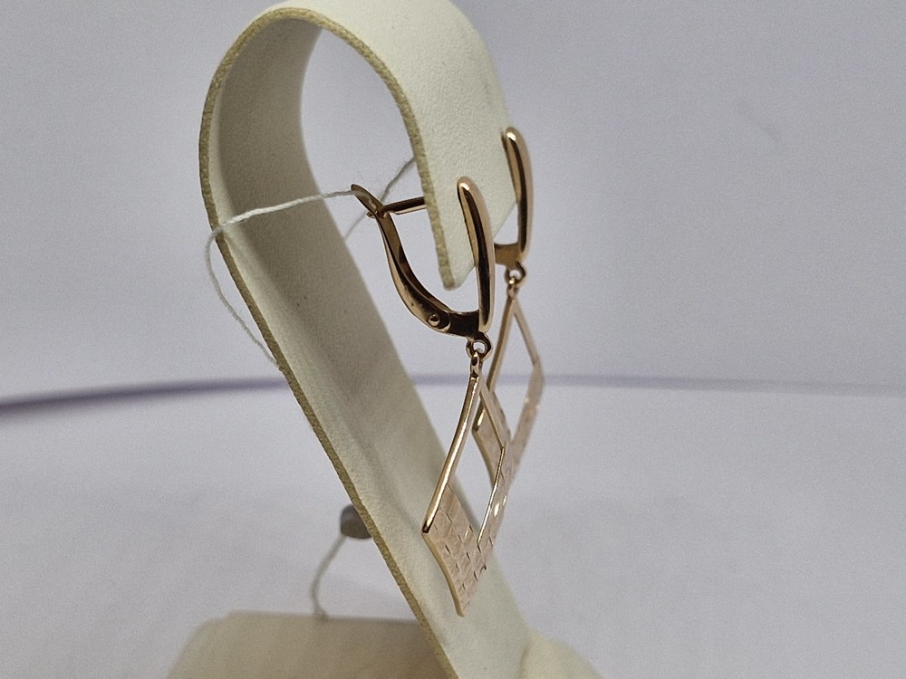 СБКМ585 СЕРЬГИ БЕЗ КАМНЯ (Au 585)