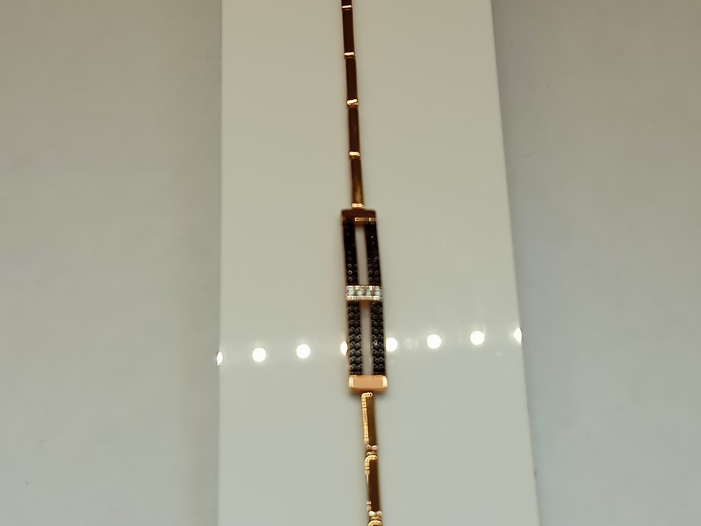 Брчб5257 БРАСЛЕТ ФАНТАЗИЯ с камнями (Au 585)