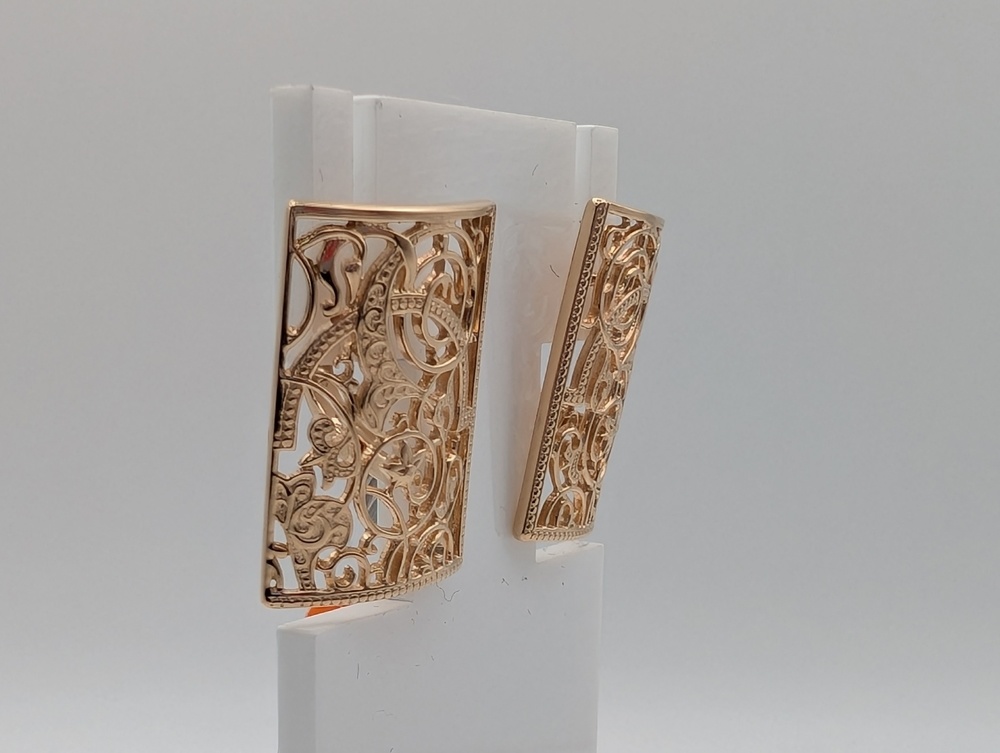 СБКМ585 СЕРЬГИ БЕЗ КАМНЯ (Au 585)