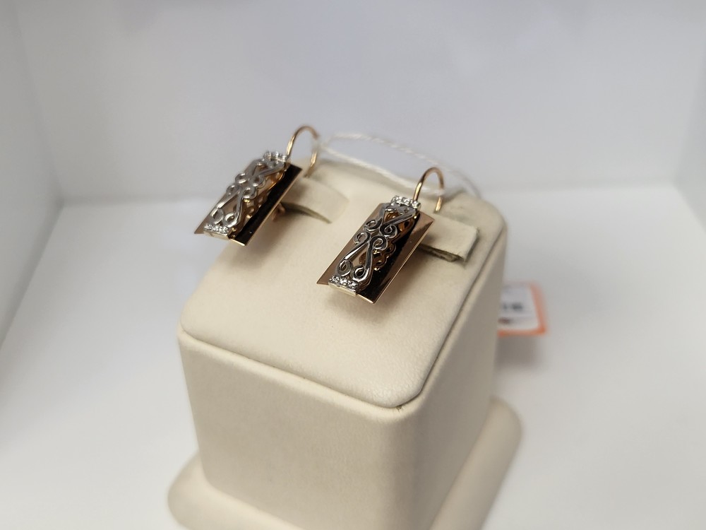 СЕРЬГИ С КАМНЯМИ (Au 585)