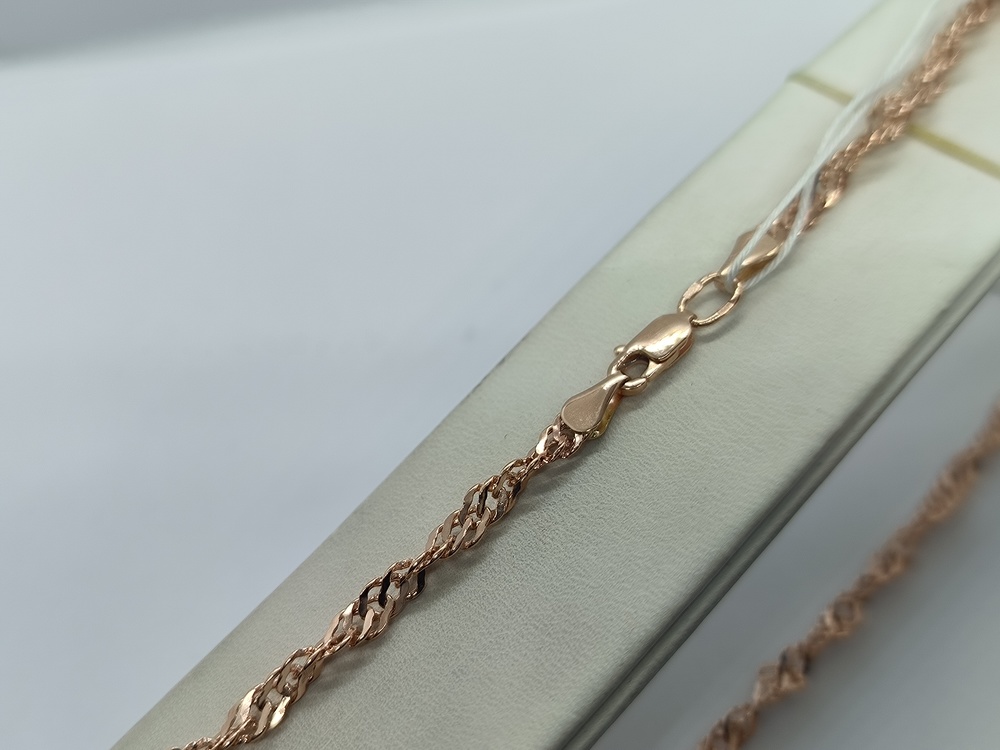 ЦЕПЬ ПУСТОТЕЛАЯ Сингапур (Au 585)