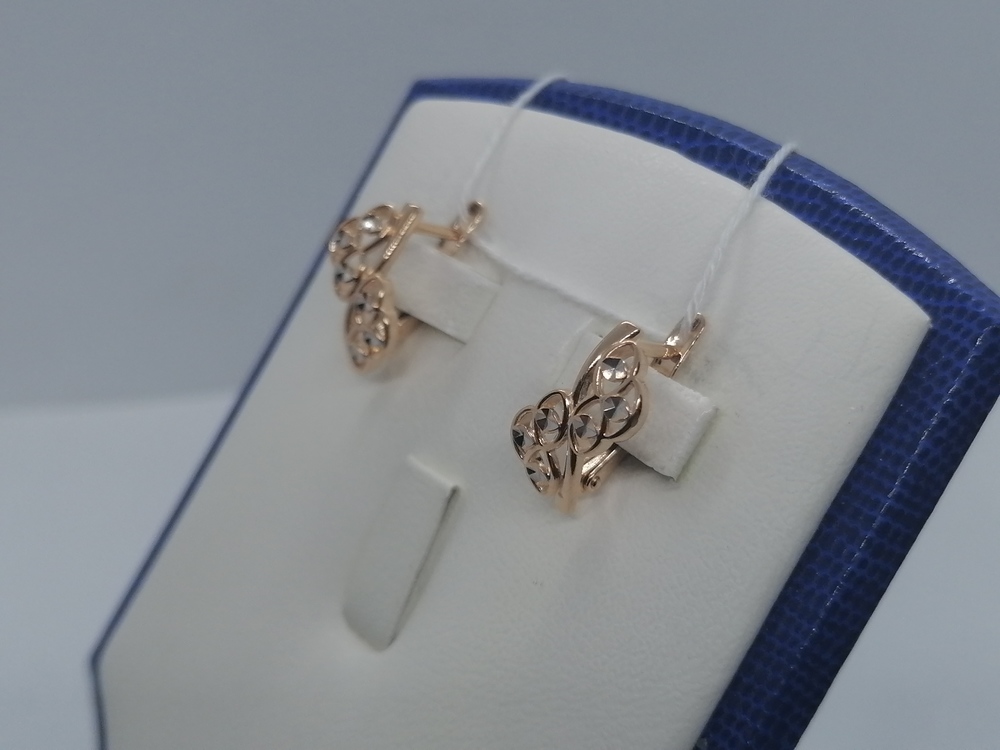 СЕРЬГИ БЕЗ КАМНЯ (Au 585)