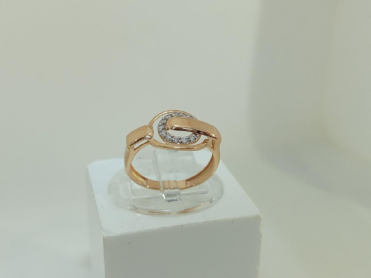 КОЛЬЦО С КАМНЯМИ (Au 585)