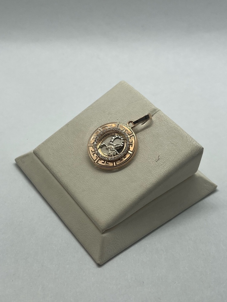 КрСВП/скр/Ф ПОДВЕСКА ЗНАК ЗОДИАКА СКОРПИОН (Au 585)