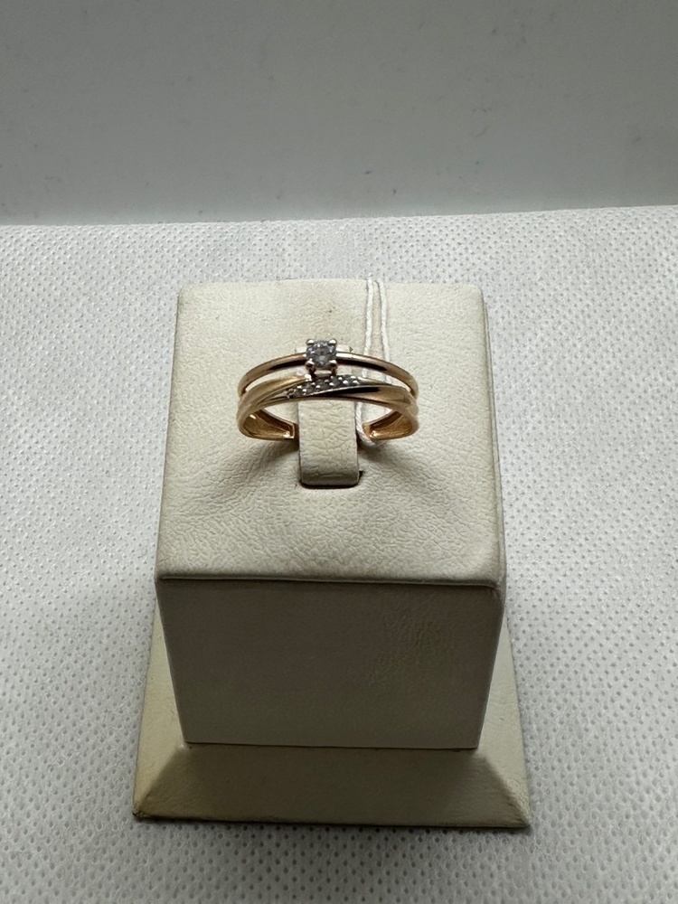 КОЛЬЦО С КАМНЯМИ (Au 585)