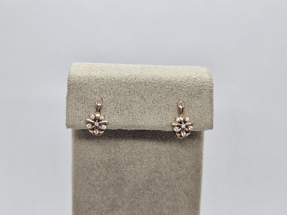 СКМИ585 СЕРЬГИ С КАМНЯМИ (Au 585)