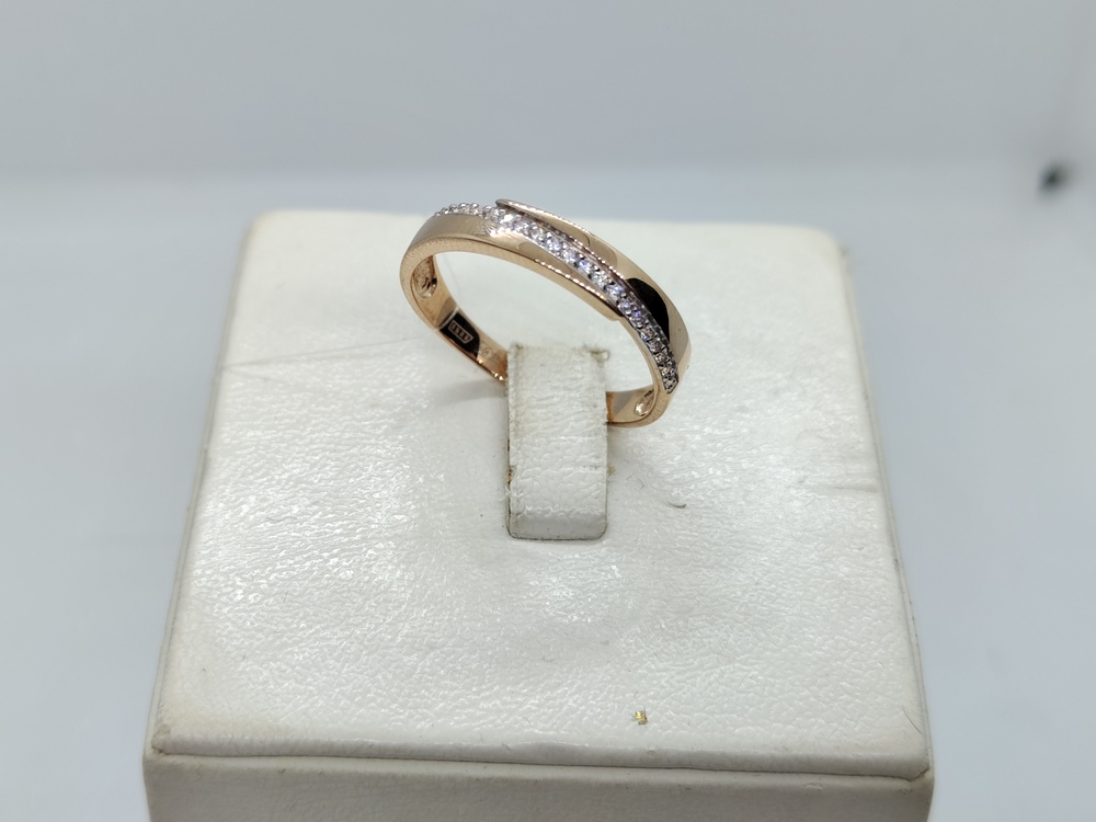 КОЛЬЦО С КАМНЯМИ (Au 585)