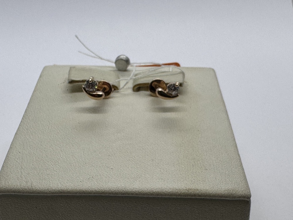 СПУС585 СЕРЬГИ ПУСЕТЫ (Au 585)