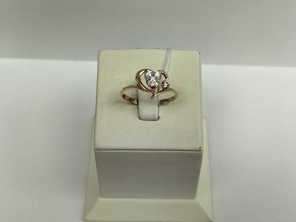 КОЛЬЦО С КАМНЯМИ (Au 585)