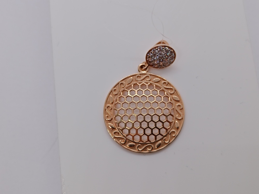 950344 ПОДВЕСКА С КАМНЯМИ (Au 585)