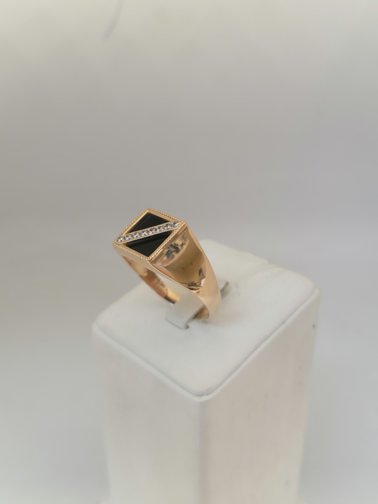 ПЕЧАТКА С КАМНЯМИ (Au 585)