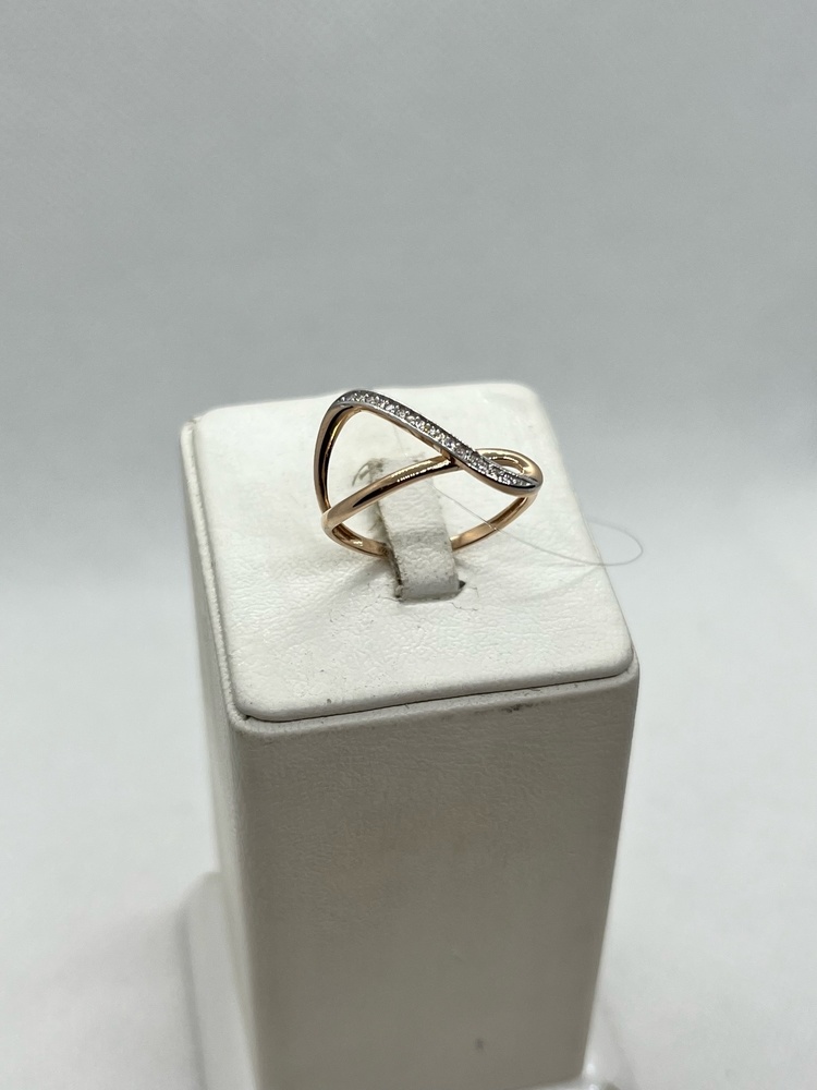 КОЛЬЦО С КАМНЯМИ (Au 585)