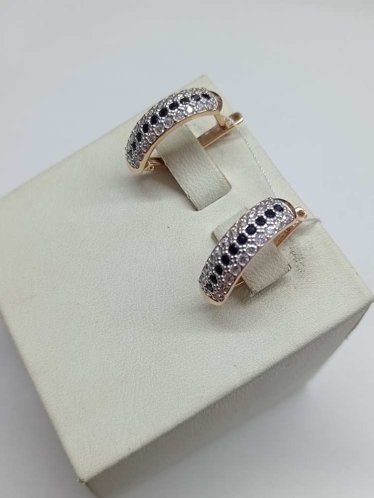 СКМИ585 СЕРЬГИ С КАМНЯМИ (Au 585)