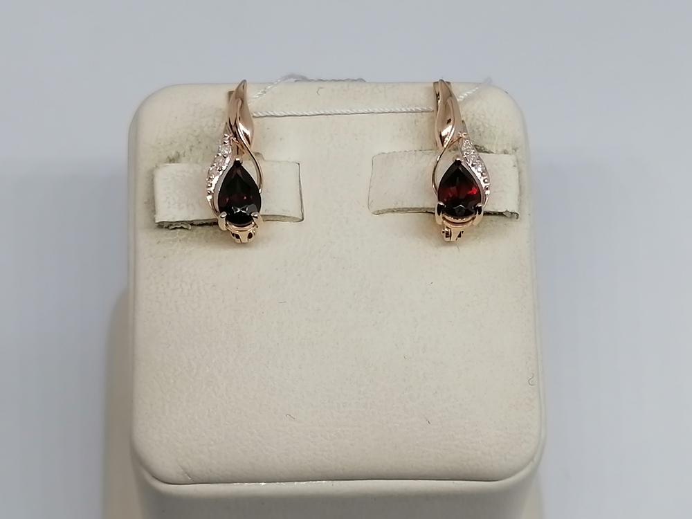 СЕРЬГИ С КАМНЯМИ (Au 585)