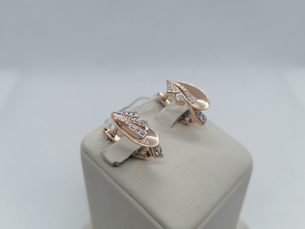 СЕРЬГИ С КАМНЯМИ (Au 585)