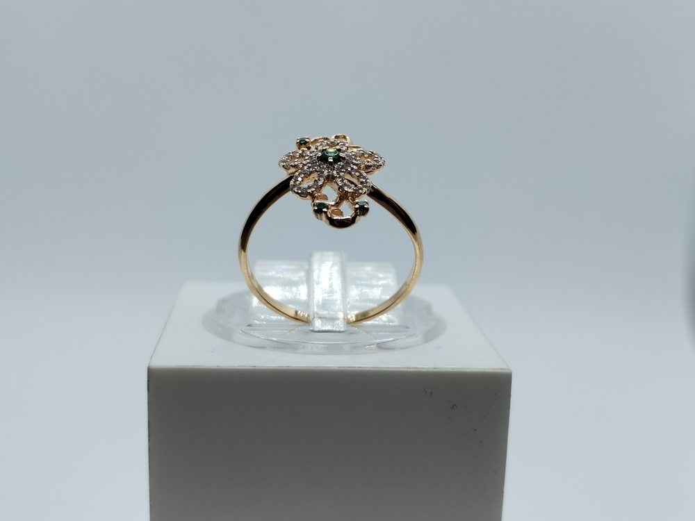 КОЛКМИ585 КОЛЬЦО С КАМНЯМИ (Au 585)