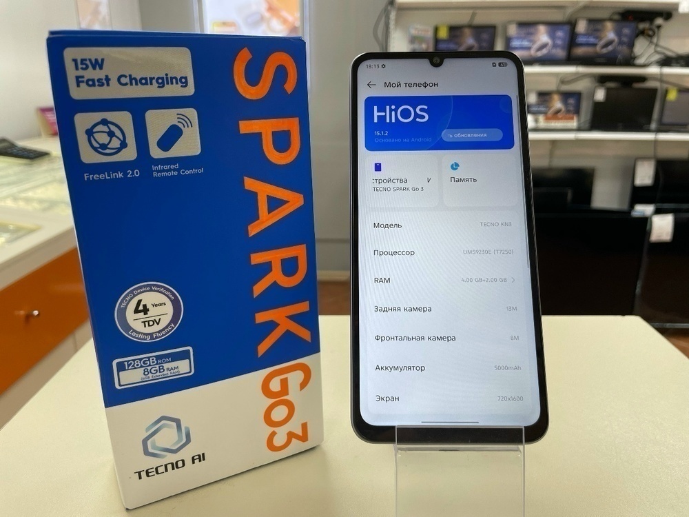 Смартфон Tecno GO 3 4/128