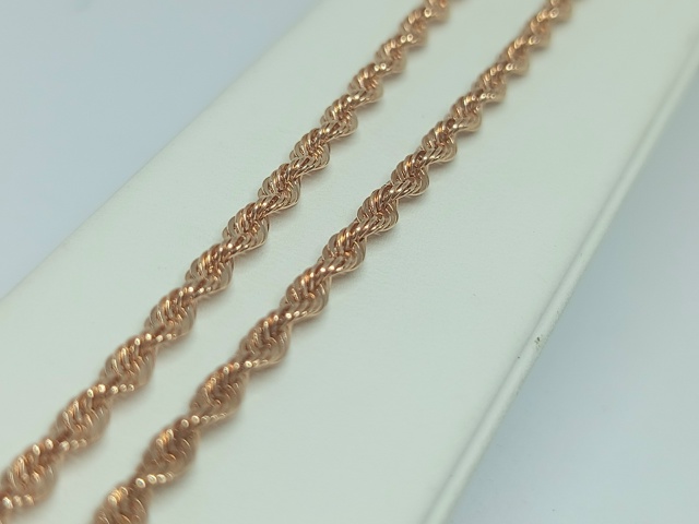 ЦЕПЬ ПУСТОТЕЛАЯ Веревка (Au 585)