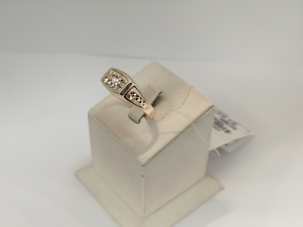 КОЛЬЦО С КАМНЯМИ (Au 585)