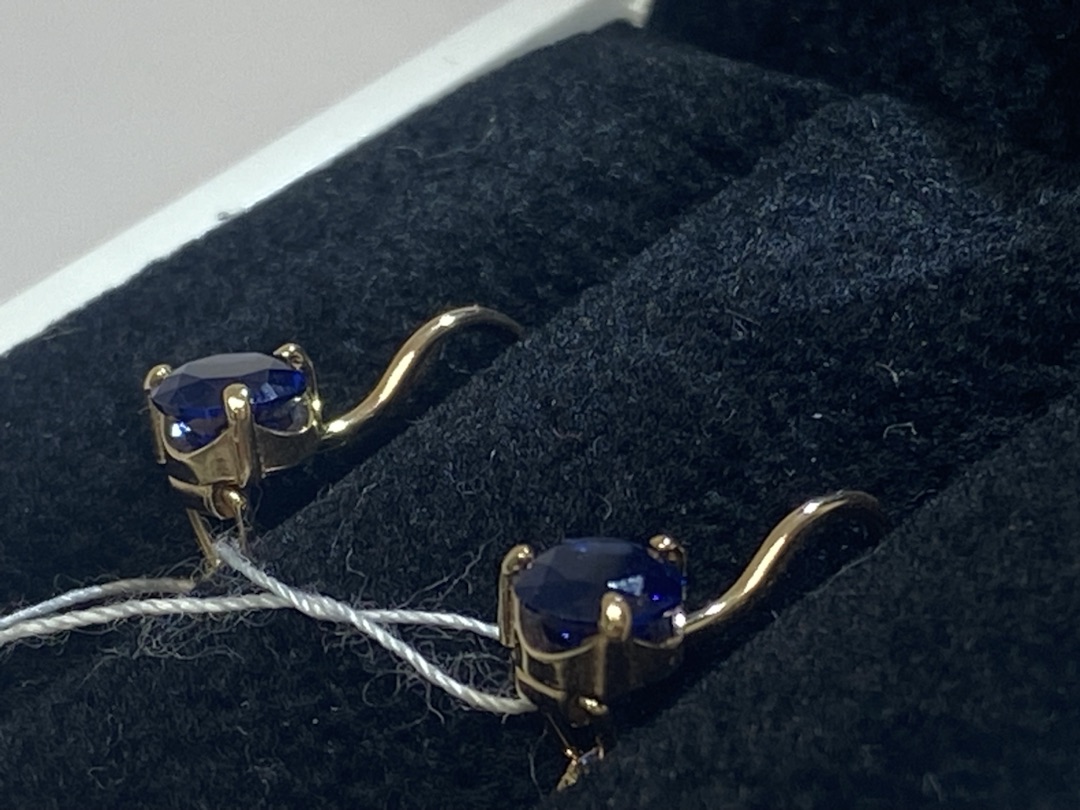 СЕРЬГИ С КАМНЕМ (Au 585)