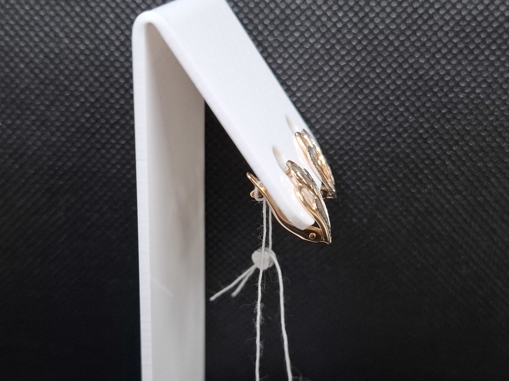 СЕРЬГИ БЕЗ КАМНЯ (Au 585)