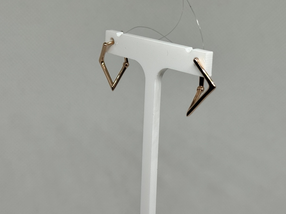 С10013920 СЕРЬГИ БЕЗ КАМНЯ (Au 585)