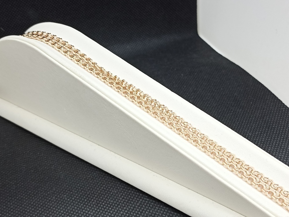 ЦЕПЬ ПУСТОТЕЛАЯ Бисмарк (Au 585)