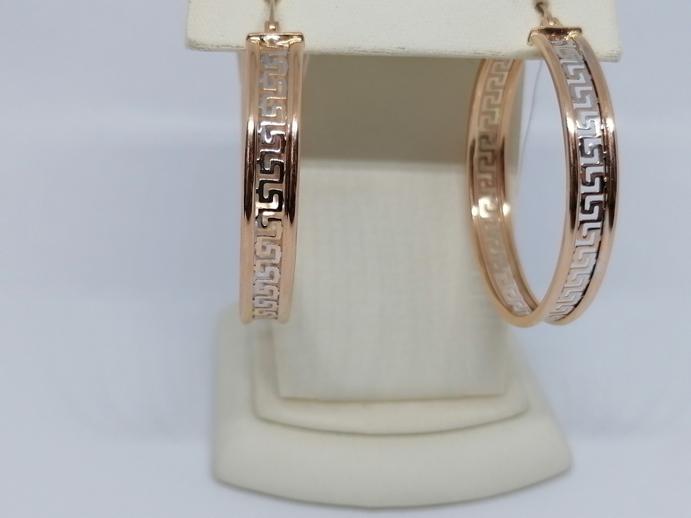 СКОН585 СЕРЬГИ КОНГО (Au 585)