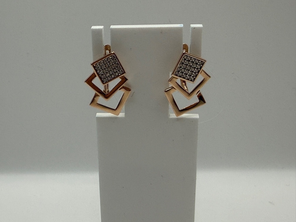 01-218210 СЕРЬГИ С КАМНЯМИ (Au 585)