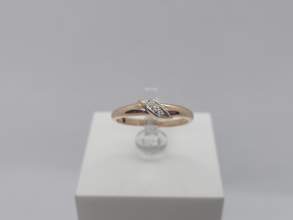 КОЛЬЦО С КАМНЯМИ (Au 585)