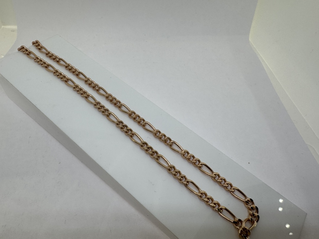 ЦЕПЬ ПУСТОТЕЛАЯ Фигаро(картье) (Au 585)