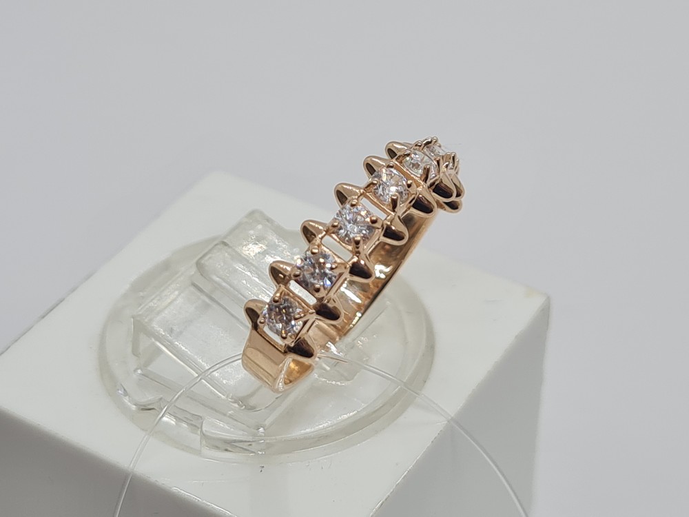 КОЛЬЦО С КАМНЯМИ (Au 585)