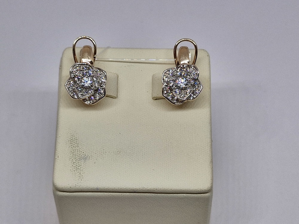 СЕРЬГИ С КАМНЯМИ (Au 585)