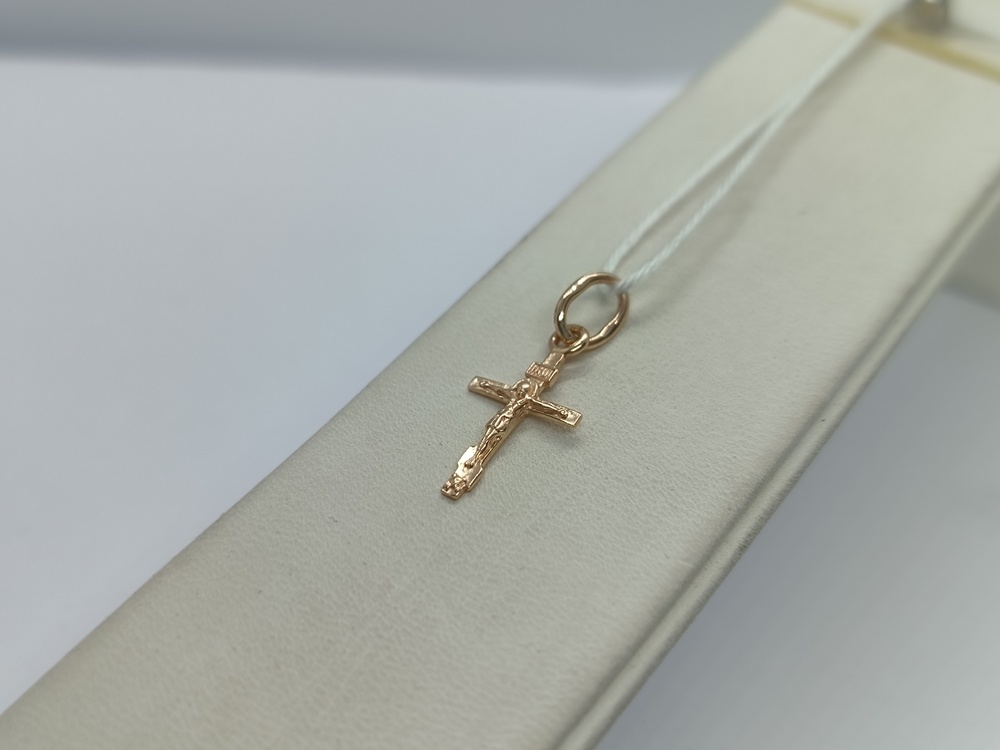 ПОДВЕСКА КРЕСТ БЕЗ КАМНЯ (Au 585)